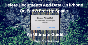 Delete Documents And Data On iPhone Or iPad