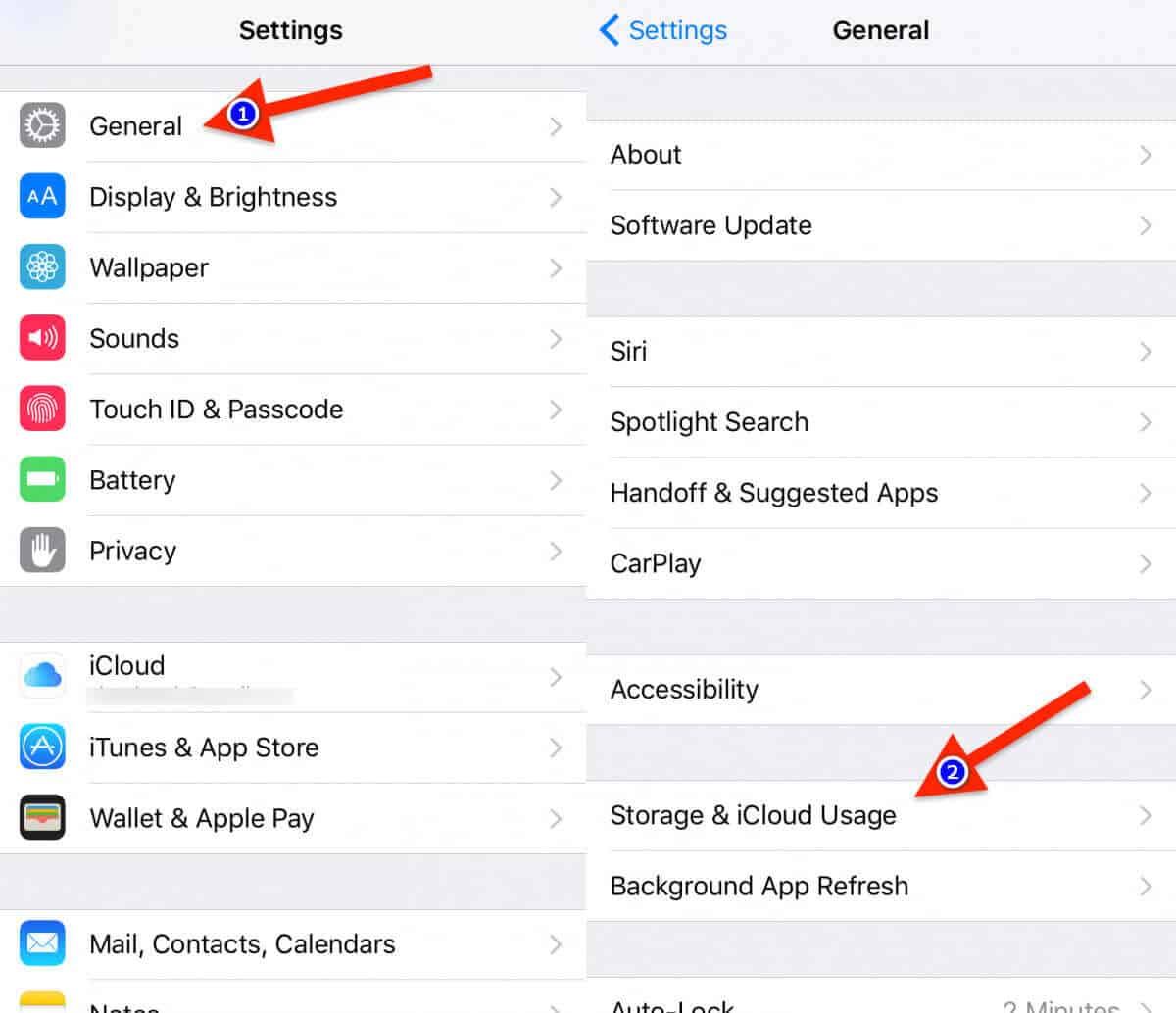launch the settings app navigate to general and then storage and icloud-usage