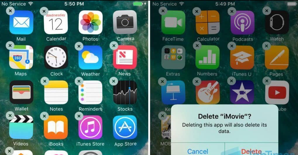 delete malfunctioned app making iPhone touch screen not working properly