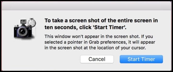 screenshot on mac using grab