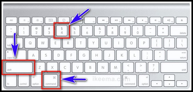 mac selected screen screenshot shortcut