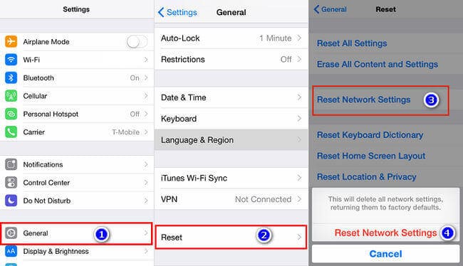 Reset Network Settings On An iPhone