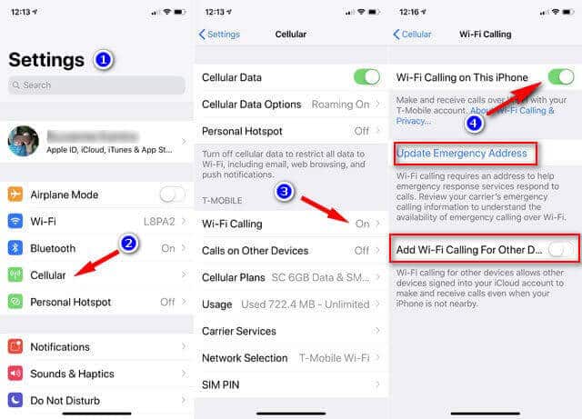 Enable WiFi Calling Using Iphone iOS 12