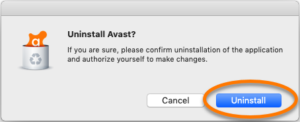 how to uninstall avast antivirus without my password
